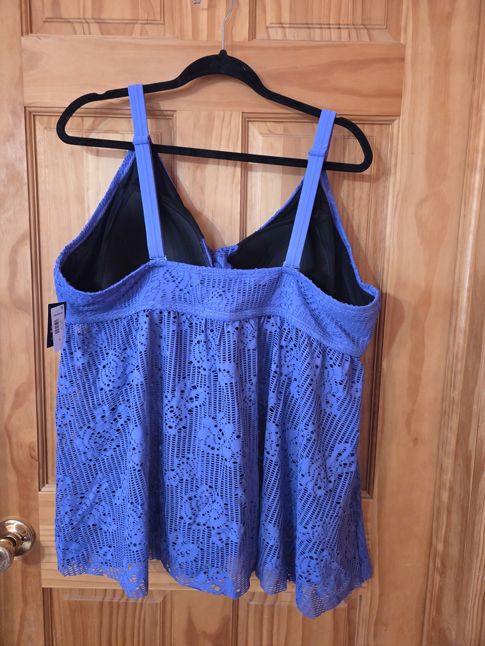 Torrid Tankini Top in Vibrant Periwinkle - Picture 4 of 4